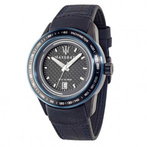 Orologio da Uomo Multifunzione MASERATI R8851110003 con Cinturino in Pelle