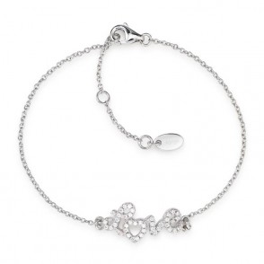Bracciale Donna Amen In Argento 925 Con Scritta Love Zirconata - Brlo