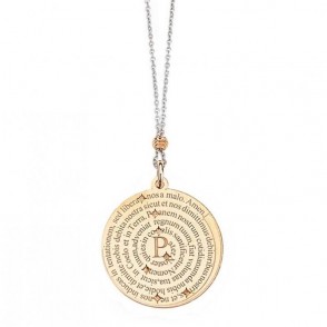 Collana Donna AMEN CLGPNR in Argento 925 con Ciondolo Padre Nostro