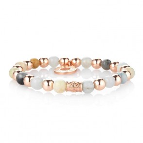 Bracciale Elastico GERBA 419 in Argento 925 e Pietre Naturali