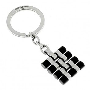 Portachiavi Uomo Boccadamo Man Apc012 In Acciaio Con Dettagli Colore Nero