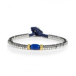 Bracciale Baby Poliestere GERBA MON AMOUR 07 con Anelli Argento 925