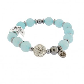 Bracciale da Donna Elastico CAPRITALY DELIGHT STONE 15 con Giada Celeste