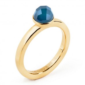 Anello Donna In Acciaio Brosway Btgc26c Con Pietra Colore Blu