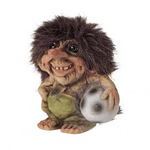 Statua Troll Portafortuna NYFORM 840014 in Latex con Pallone da Calcio