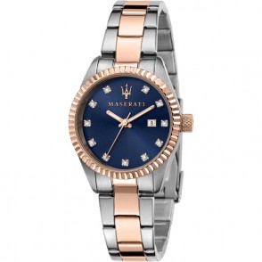 Orologio Donna Maserati Competizione R8853100507 In Acciaio PVD Bicolore Fondo Blu