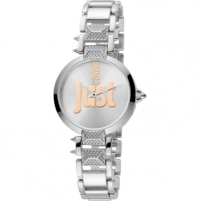 orologio donna solo tempo just cavalli JC1L076M0075 cassa acciaio quadrante silver