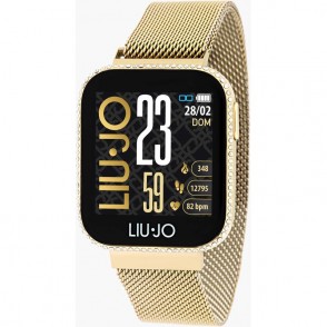 Orologio Smartwatch E Bluetooth Donna Liujo Luxury SWLJ012 In Acciaio PVD Oro