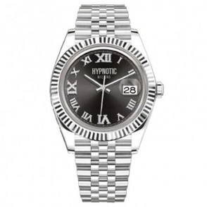 Orologio solo tempo uomo Hypnotic Milano HYP0402 in acciaio jubilee con quadrante nero