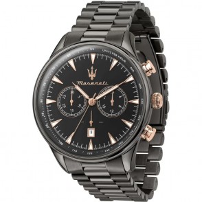 Orologio Uomo Maserati Tradizione R8873646001 Cronografo In Acciaio Jubilee Pvd Nero