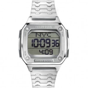 Orologio Digitale Philipp Plein PWHAA0521 HYPER $PORT Unisex In Acciaio Silver 