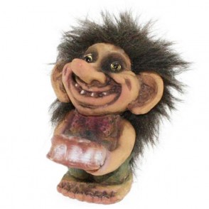 Statua Troll con Torta Portafortuna NYFORM 840224 in Latex 