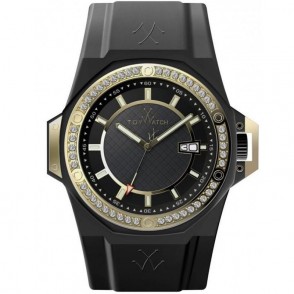 Orologio Unisex Solo Tempo TOYWATCH NS04BK Cinturino in Silicone