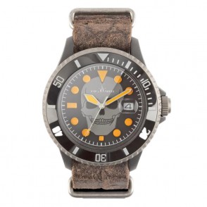 Orologio Unisex Solo Tempo TOYWATCH SLS01ORPH con Teschio Cinturino Pelle