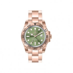 Orologio Uomo Solo Tempo LORENZ LZ26127FF Acciaio PVd Rosato Fondo Verde con Data