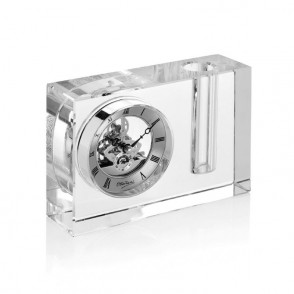 Orologio da Tavolo OTTAVIANI 29815 in Cristallo con Foto per Fiori 7x2,5x4,7 cm