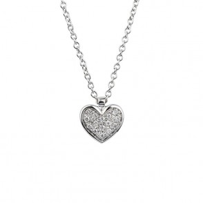 Collana Donna POLELLO G3204CB Oro 18kt con Cuore e Diamante