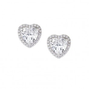 Orecchini Donna AMEN ETIHBBBZ Argento 925 Cuori con Zirconi