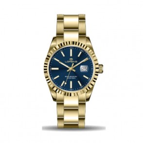 Orologio Donna Solo Tempo LORENZ LZ028192GG Acciaio PVD Oro con Fondo Blu