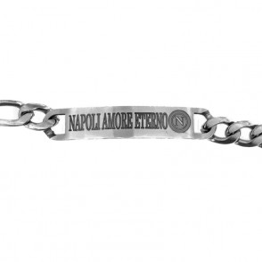 Bracciale Unisex ACBR15 in Acciaio con incisione Napoli