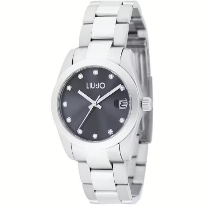 Orologio donna Liu Jo Juniper TLJ2331 acciaio inox quadrante nero cristalli bianchi