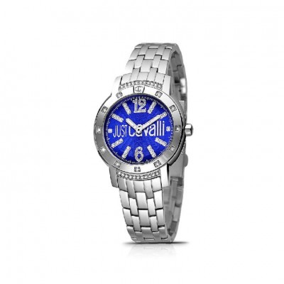 Orologio Solo Tempo Donna Just Cavalli Crystal R7253161535 Cassa E Cinturino Acciaio Silver Con Cristalli