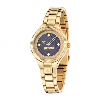 Orologio Solo Tempo Donna Just Cavalli Indie R7253215502 Cassa E Cinturino Acciaio Pvd Oro