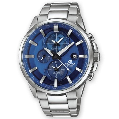 Orologio Uomo Cronografo Casio Edifice Premium ETD-310D-2AVUEF Quadrante Blu Cinturino Acciaio