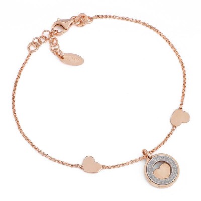 Bracciale Donna Amen In Argento 925 Rosato Con Cuore - Bphr3