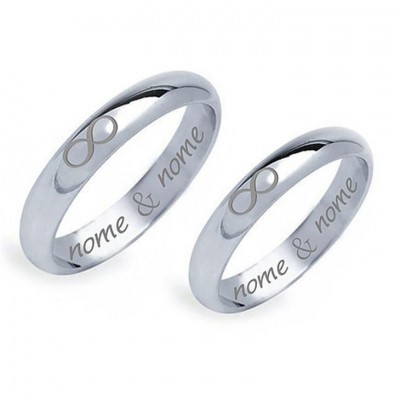 Fedine Personalizzate In Argento 925 Infinity