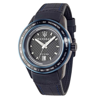 Orologio da Uomo Multifunzione MASERATI R8851110003 con Cinturino in Pelle
