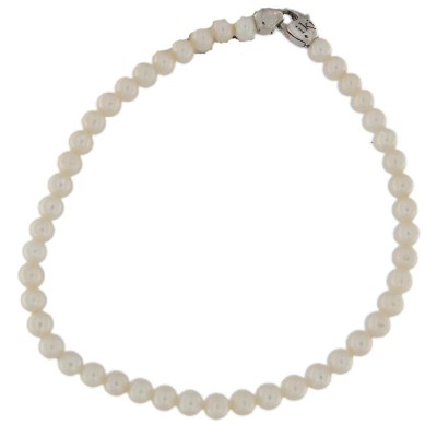 Bracciale donna 101000o Iki in perle con oro bianco 18kt
