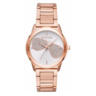 OROLOGIO DONNA SOLO TEMPO MICHAEL KORS MK3673 IN ACCIAIO ROSATO CON PIETRE