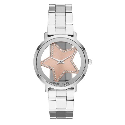Orologio Donna Solo Tempo Michael Kors MK3815 In Acciaio Con Stella Glitterata