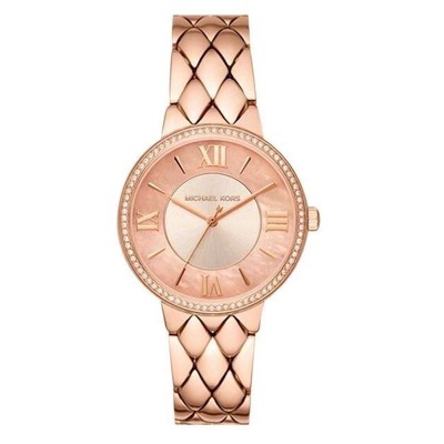 OROLOGIO DONNA SOLO TEMPO MICHAEL KORS MK3705 IN ACCIAIO ROSATO CON PIETRE