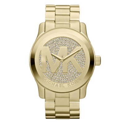 Orologio Unisex Solo Tempo Michael Kors MK5706 In Acciaio Dorato con Pietre