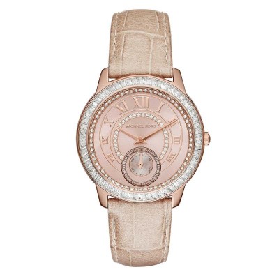 OROLOGIO DONNA SOLO TEMPO MICHAEL KORS MK2448 CON CINTURINO IN PELLE E CRISTALLI