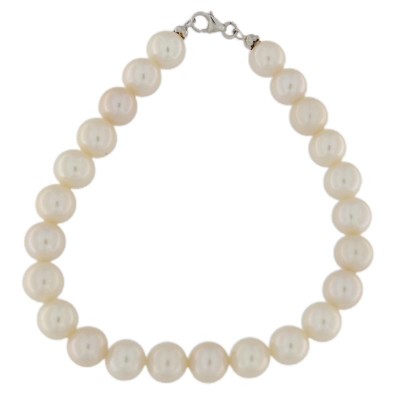 Bracciale donna 100013MS Iki in perle con oro bianco 18kt