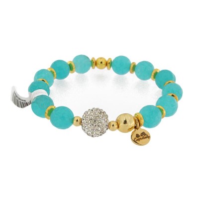 Bracciale da Donna Elastico CAPRITALY DELIGHT STONE 11 con Giada Turchese