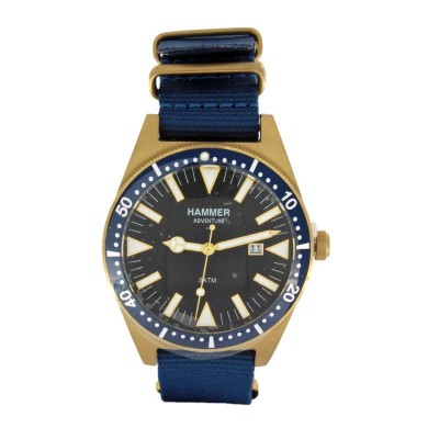 Orologio Uomo Solo Tempo HAMMER H170-05 Cinturino in Tessuto Blu