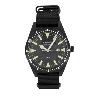 Orologio Uomo Solo Tempo HAMMER H170-02 Cinturino in Tessuto Nero