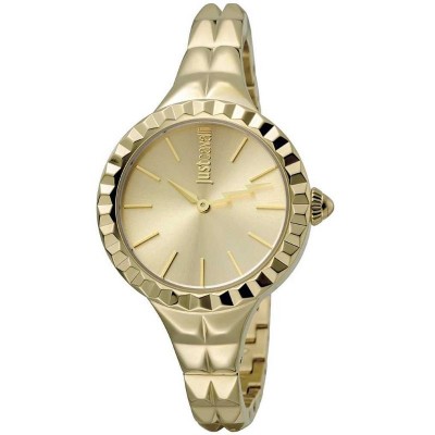 Orologio Donna Solo Tempo Just Cavalli JC1L002M0035 Quadrante Oro Ghiera Zigrinata