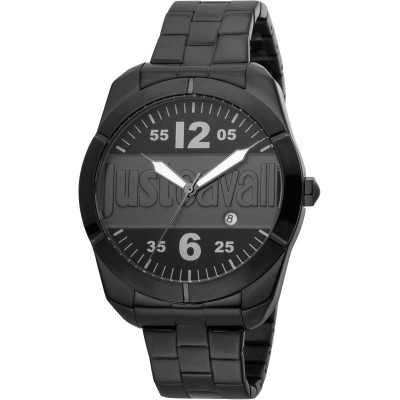 Orologio Uomo Solo Tempo Just Cavalli JC1G106M0055 Acciaio PVD Nero con Datario