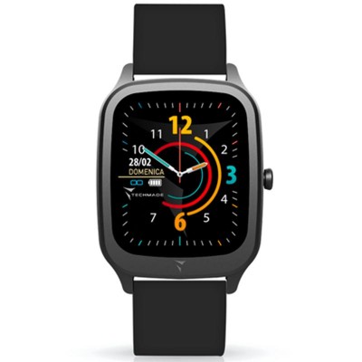 Orologio Smartwatch TECHMADE TM-VISION-FBK Cinturino In Silicone 