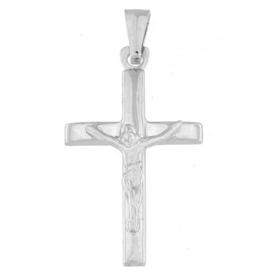 Ciondolo Pendente Croce Uomo COB03 In Oro Bianco 18kt di Gr3.10