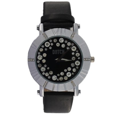 Orologio Da Donna Solo Tempo Di Datch DAT-W-237 Cassa In Acciaio E Cinturino In Pelle Nero