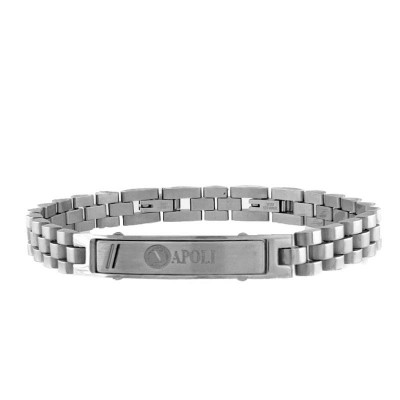 Bracciale GALASSIA GSBR231 in Acciaio con Incisione Napoli
