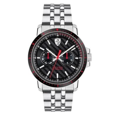 Orologio Multifunzione Uomo FERRARI FER0830453 con Cinturino Acciaio e Datario