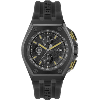 Orologio Cronografo Philipp Plein PWGAA0221 Plein Extreme In Gomma/Silicone Nero 