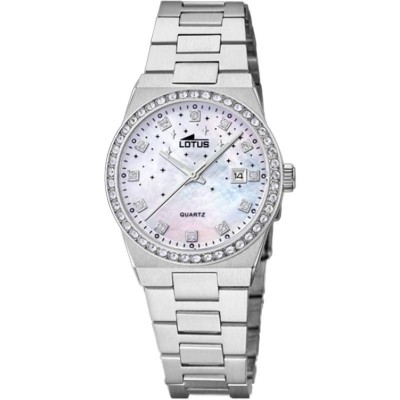 Orologio Lotus 18885/1 Freedom Starlight Bianco Cinghia Acciaio Inossidabile 316l